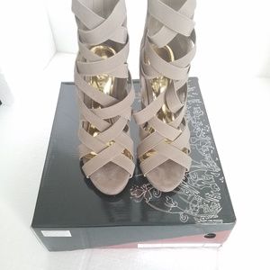 Liliana Nude Strappy Heels